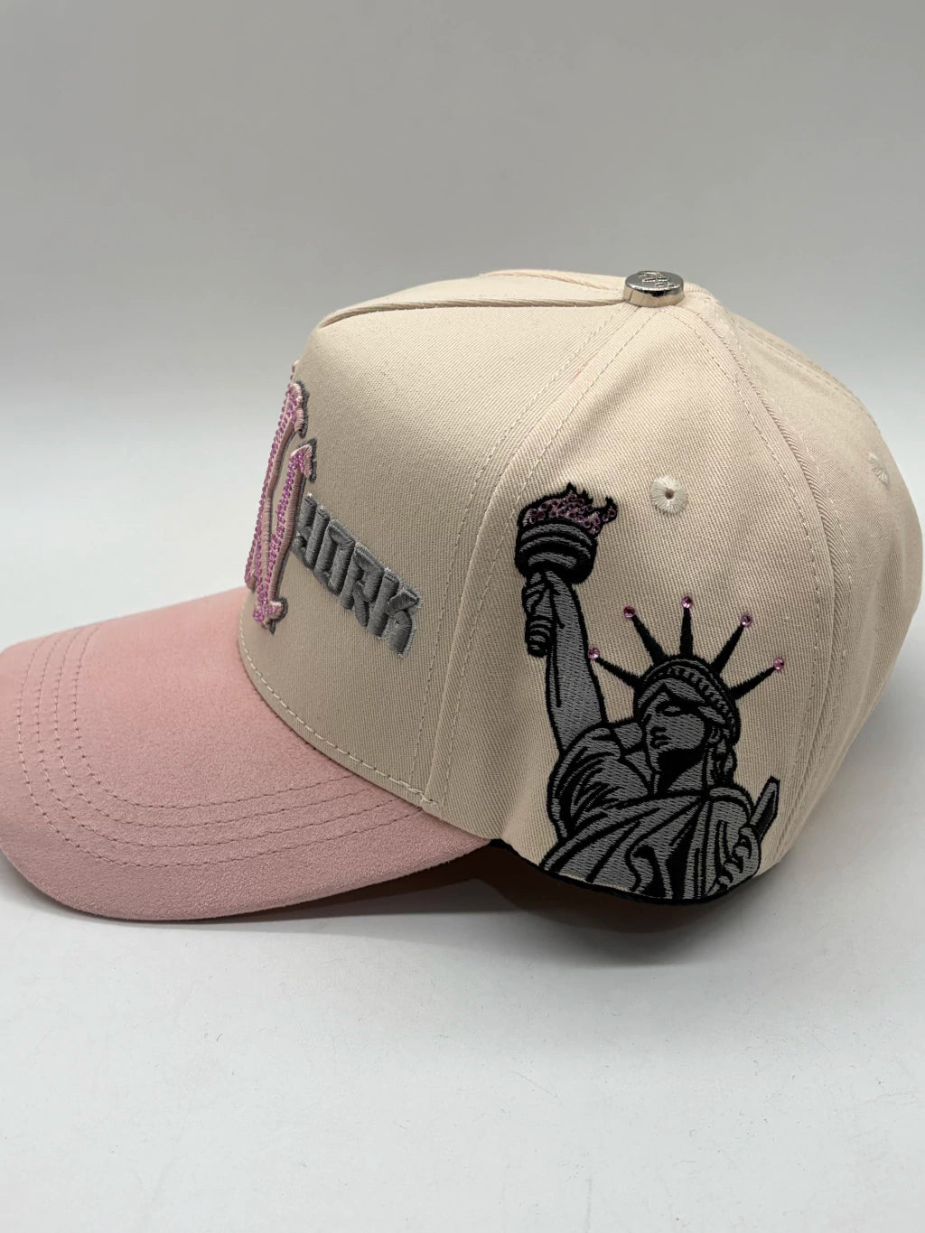 GORRA CAPS FANS // NY BEIGE-PINK