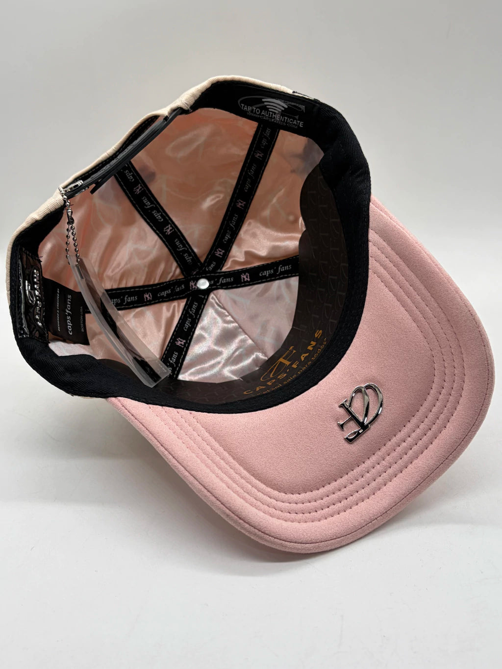 GORRA CAPS FANS // NY BEIGE-PINK