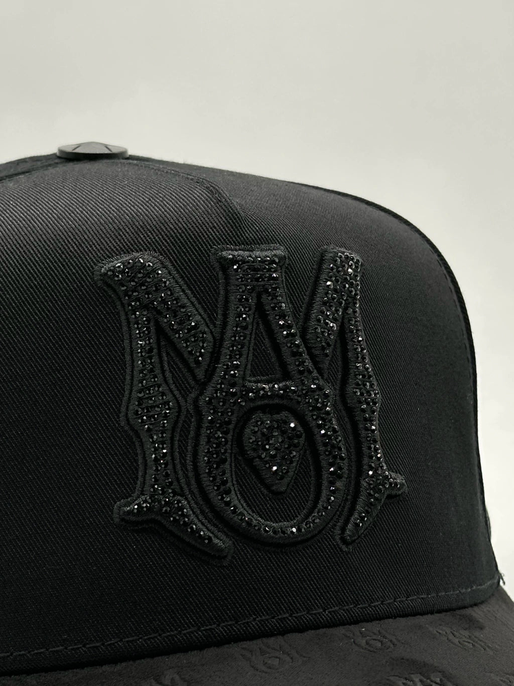 GORRA BIG BOSS // AMIRI CRISTAL TOTAL BLACK